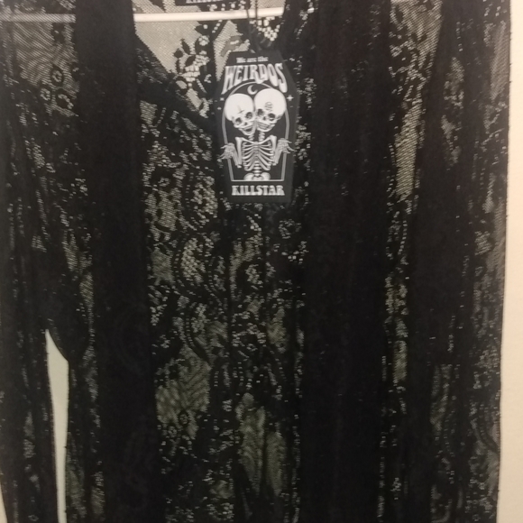 Killstar Tops - Lace bell sleeved blouse